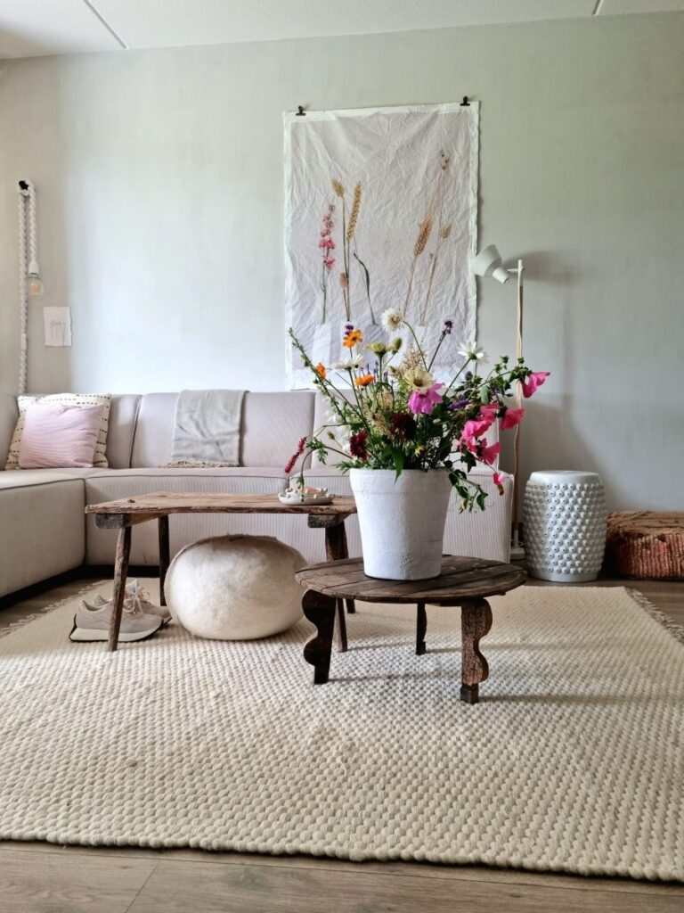 natuurlijke materialen, wonen in de regio, landelijk interieur, huurwoning, accessoires