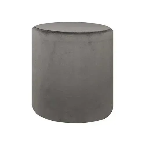 Mood poef hoog-fluweel-antraciet-40x40x40 cm